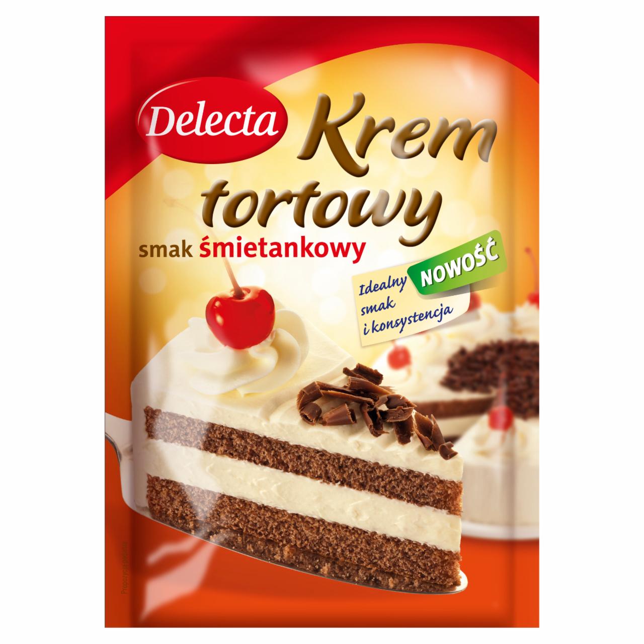 Zdjęcia - Delecta Krem tortowy smak śmietankowy 110 g