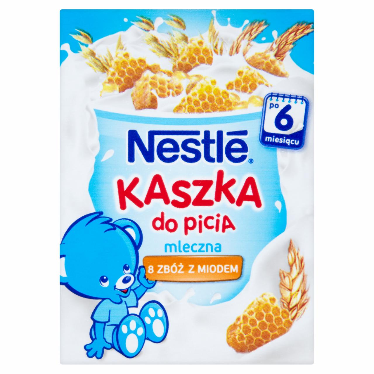 Zdjęcia - Nestlé Kaszka do picia mleczna 8 zbóż z miodem po 6 miesiącu 200 ml