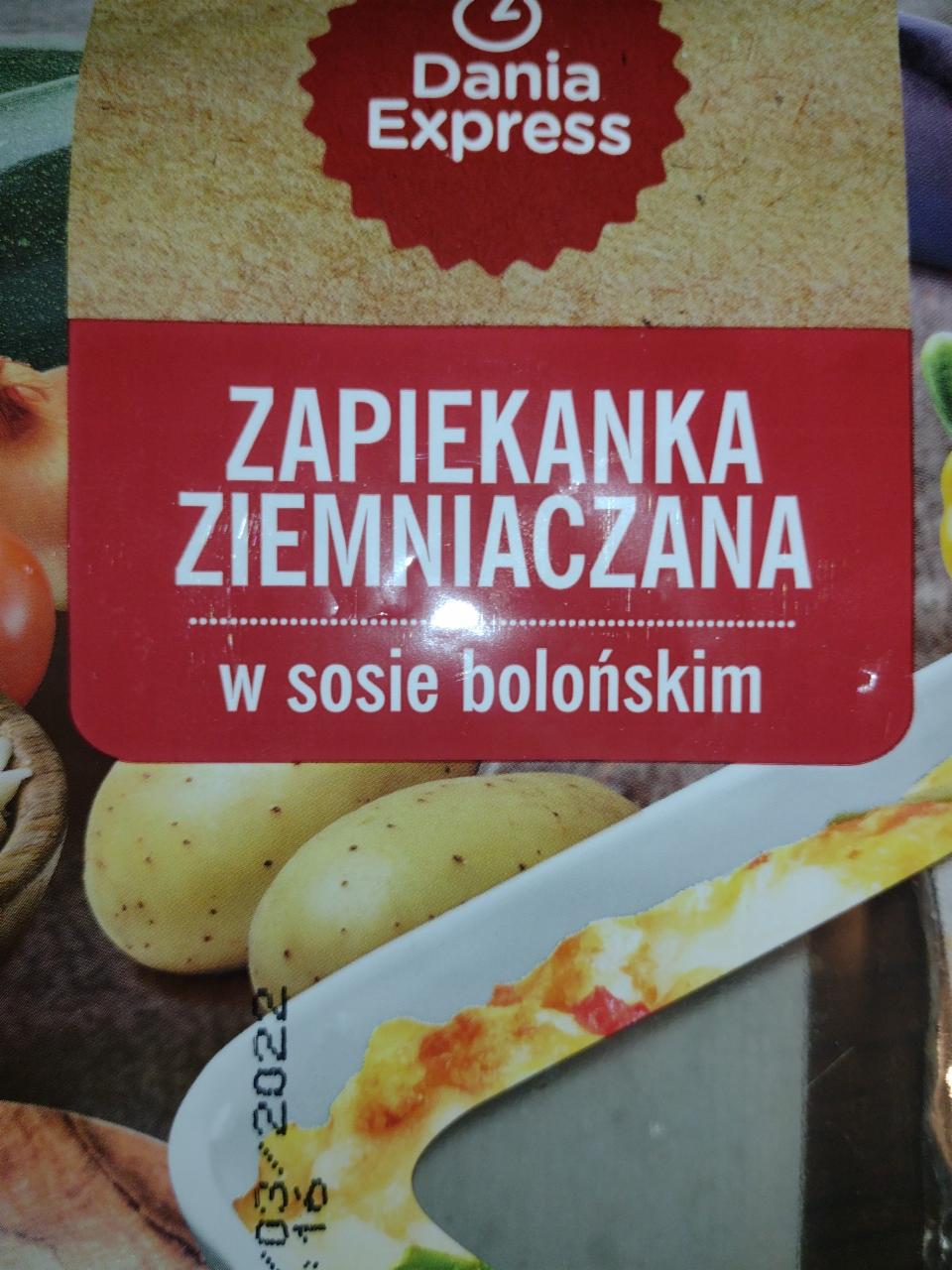 Zdjęcia - Dania Express Zapiekanka Ziemniaczana w sosie bolońskim