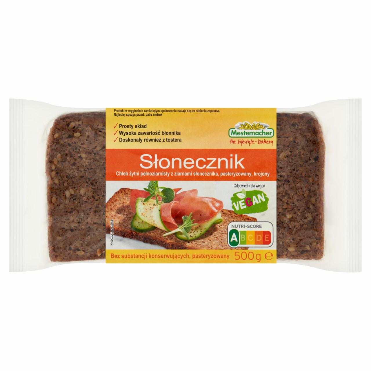 Zdjęcia - Mestemacher Chleb słonecznik 500 g