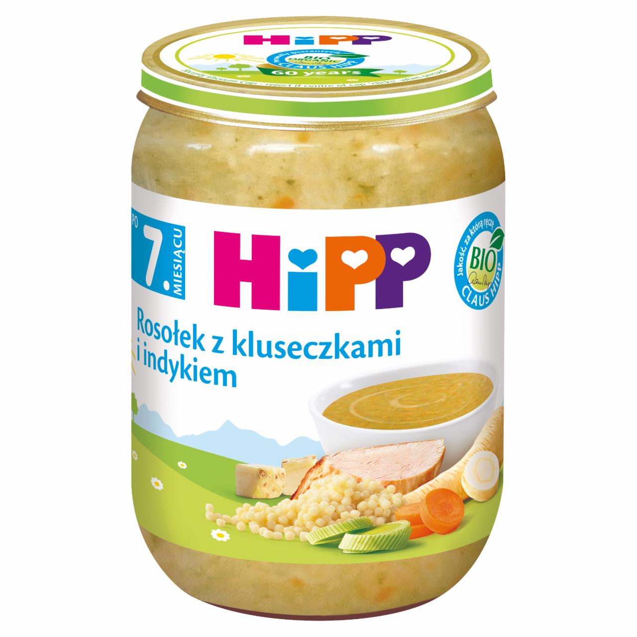 Zdjęcia - HiPP BIO Rosołek z kluseczkami i indykiem po 7. miesiącu 190 g