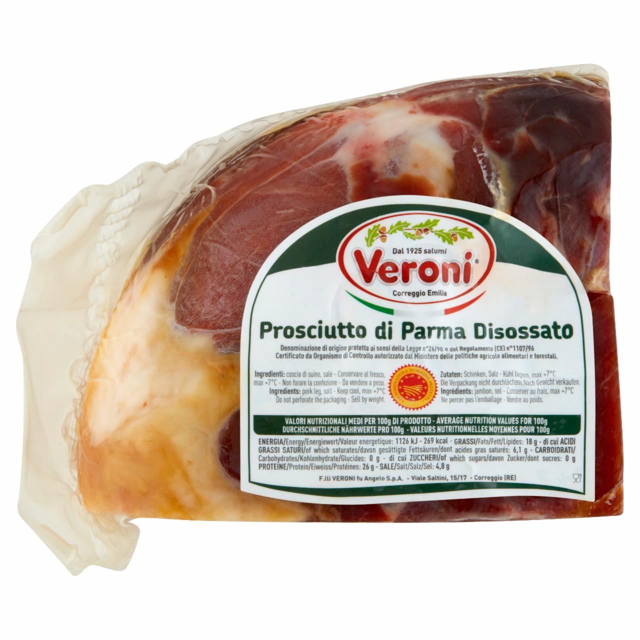 Zdjęcia - Veroni Prosciutto di Parma Szynka wieprzowa