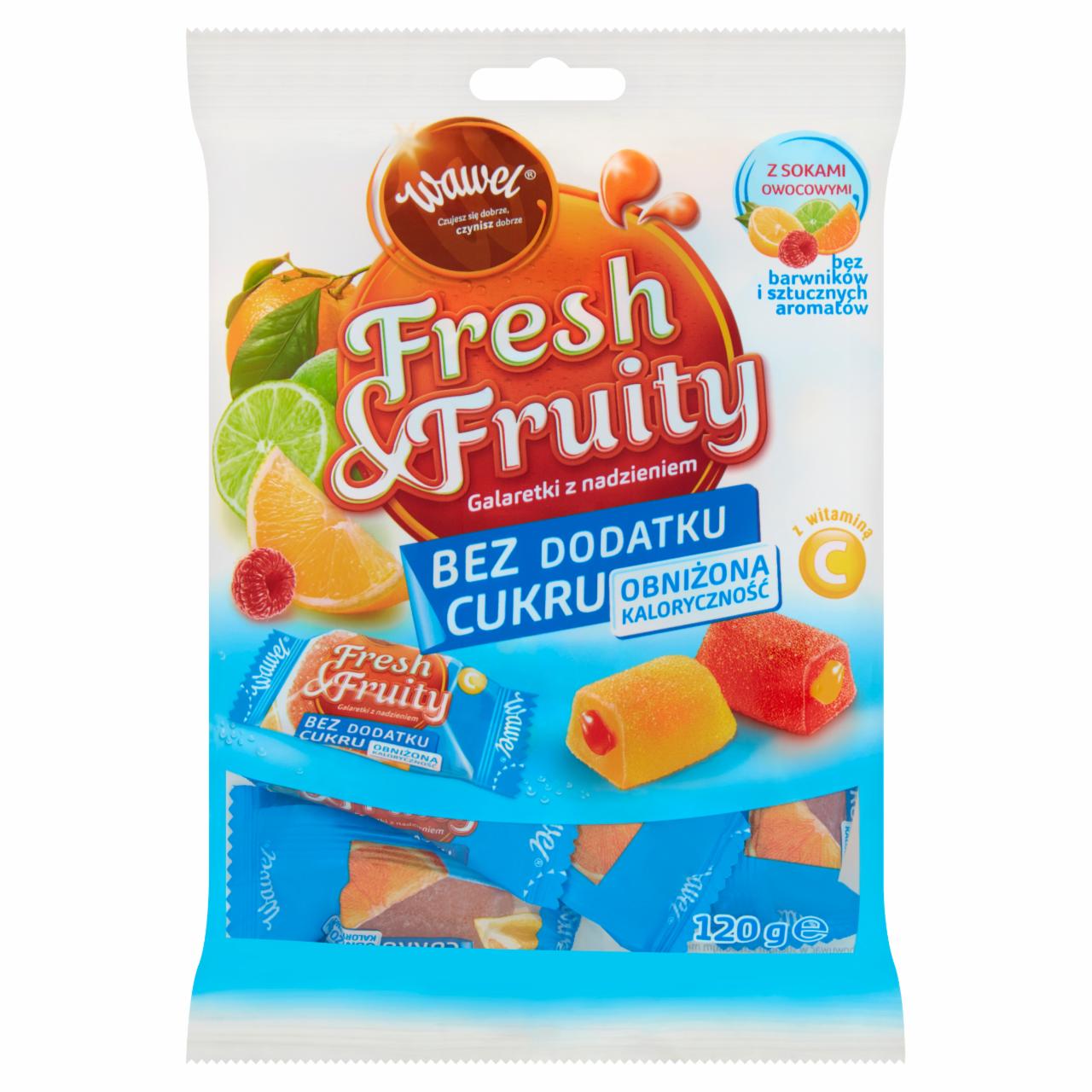 Zdjęcia - Wawel Fresh & Fruity Galaretki z nadzieniem bez dodatku cukru 120 g