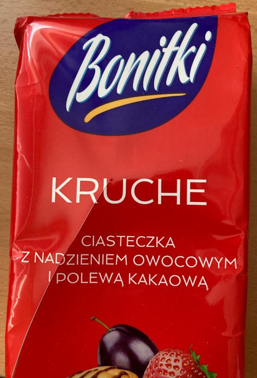 Zdjęcia - Bonitki kruche ciasteczka z nadzieniem owocowym i polewą kakaową