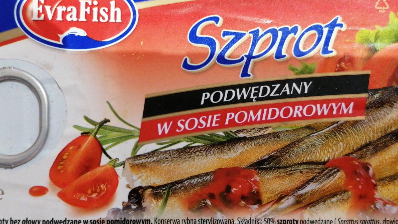 Zdjęcia - Szprot podwędzany w sosie pomidorowym EvraFish