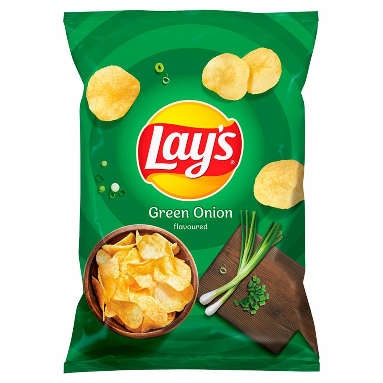 Zdjęcia - Lay's Chipsy ziemniaczane o smaku zielonej cebulki 130 g