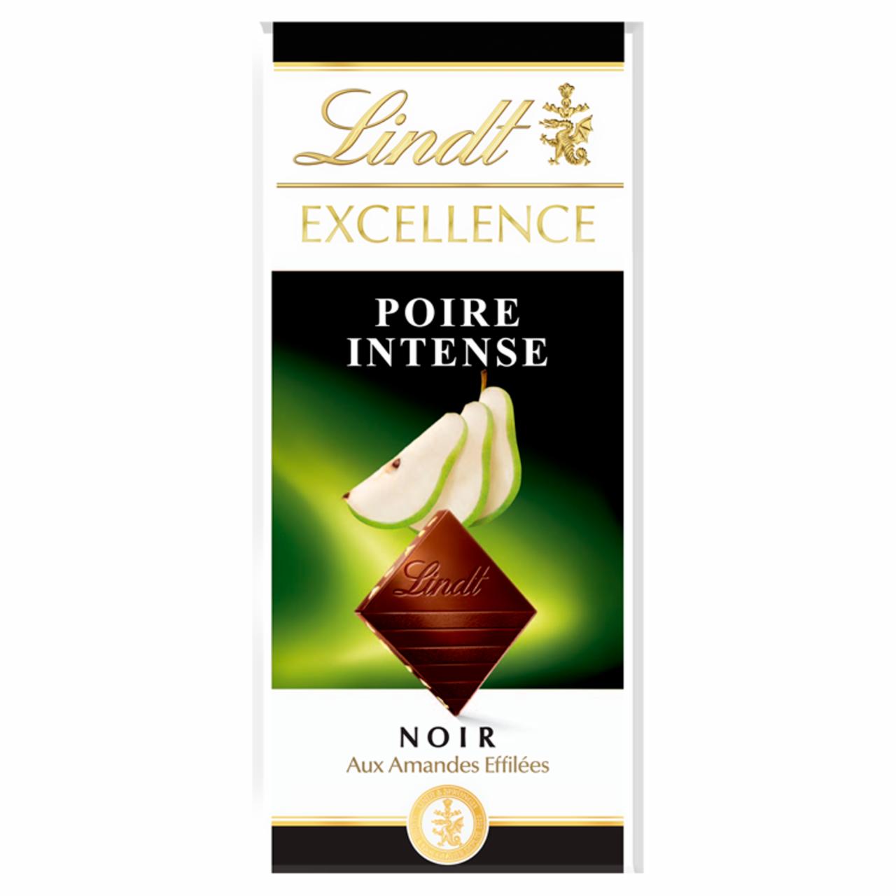 Zdjęcia - Lindt Excellence Czekolada deserowa z kawałkami gruszki i migdałów 100 g