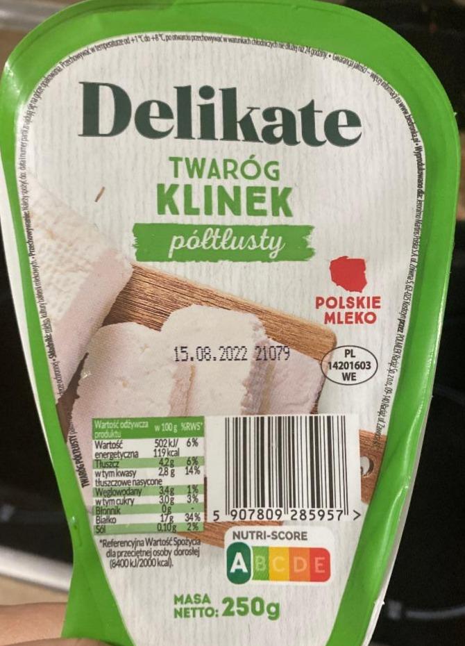 Zdjęcia - Twaróg klinek póltłusty Delikate