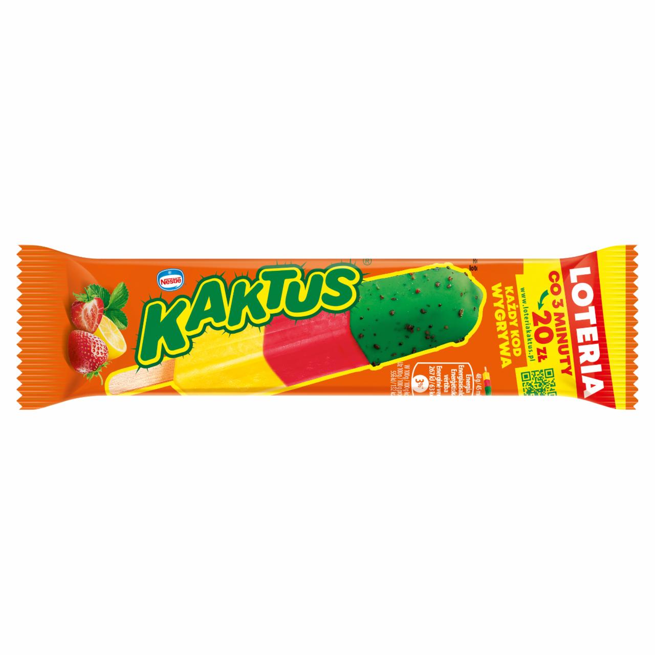 Zdjęcia - Kaktus Lody wodne o smaku cytrynowym i sorbet truskawkowy 45 ml