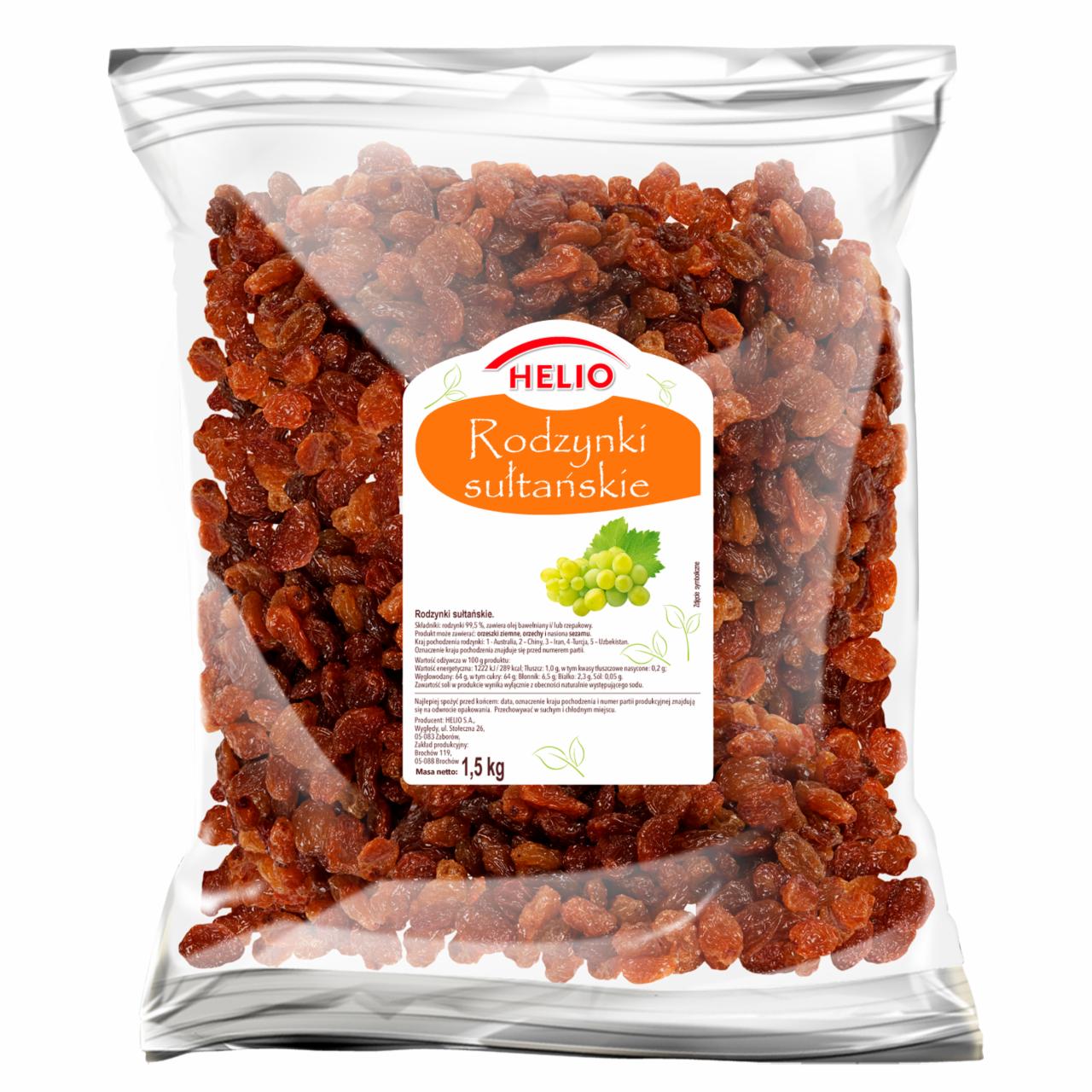 Zdjęcia - Helio Rodzynki sułtańskie 1 kg