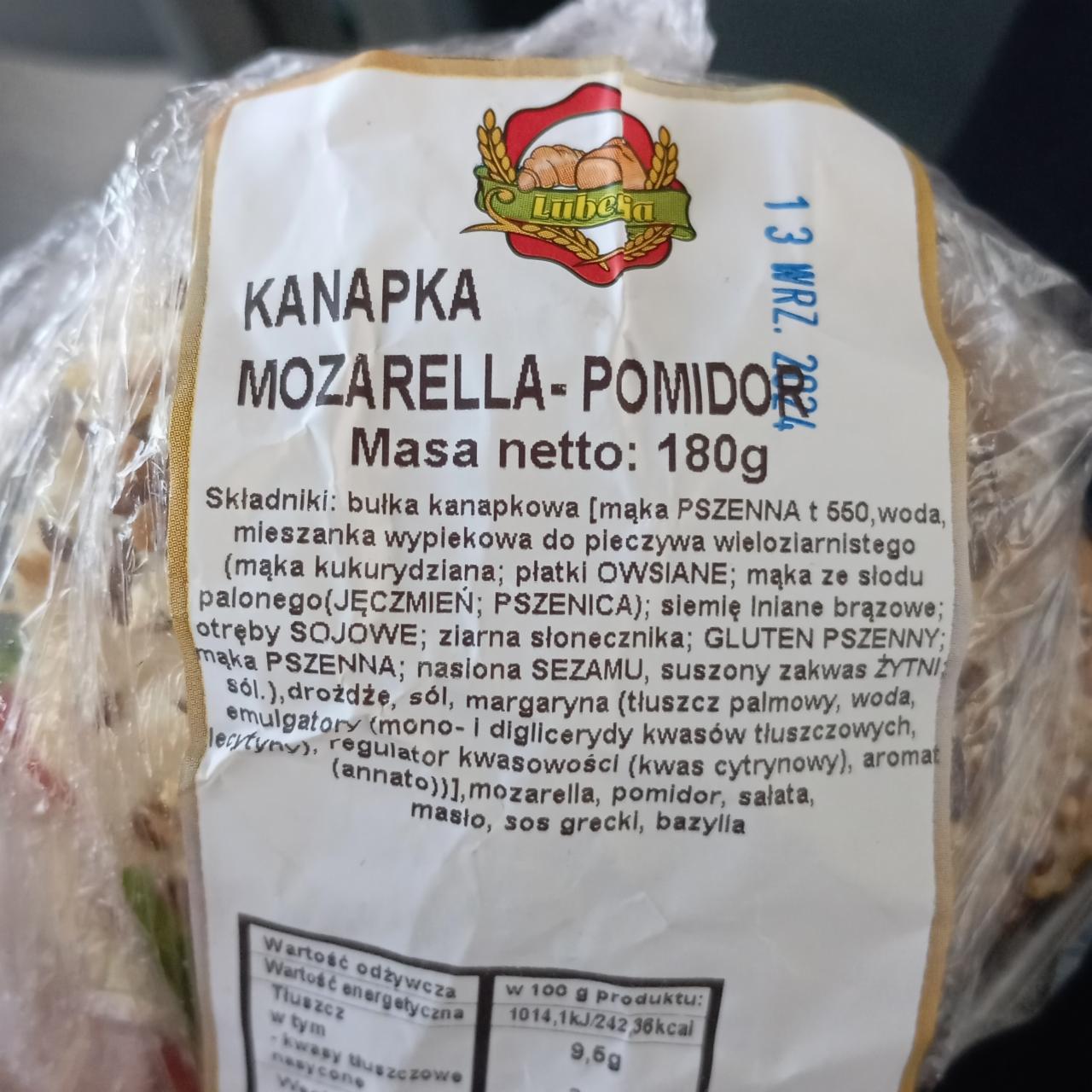 Zdjęcia - Kanapka mozarella pomidor Lubenia