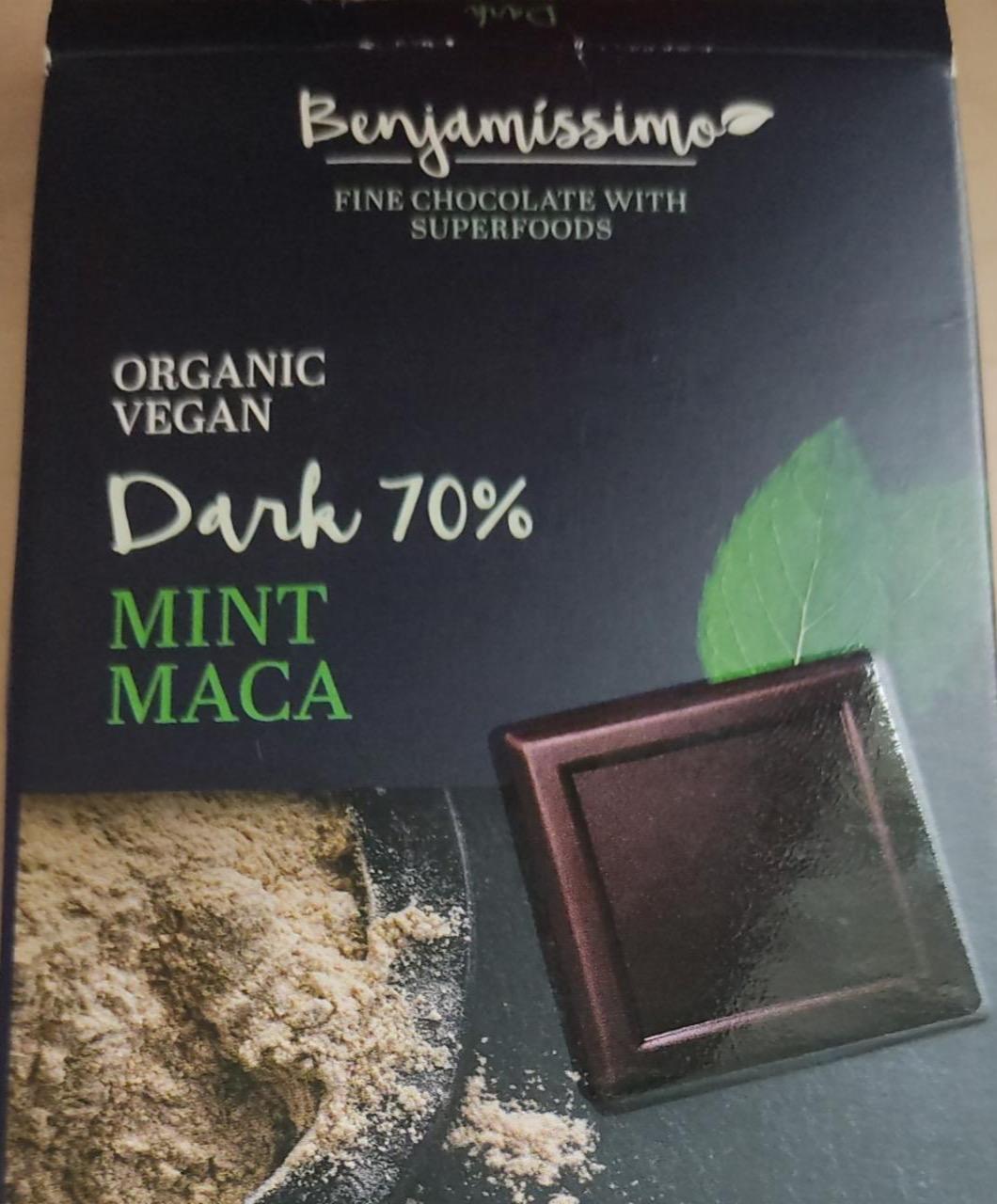 Zdjęcia - Benjamissimo Mint Maca Dark 70%