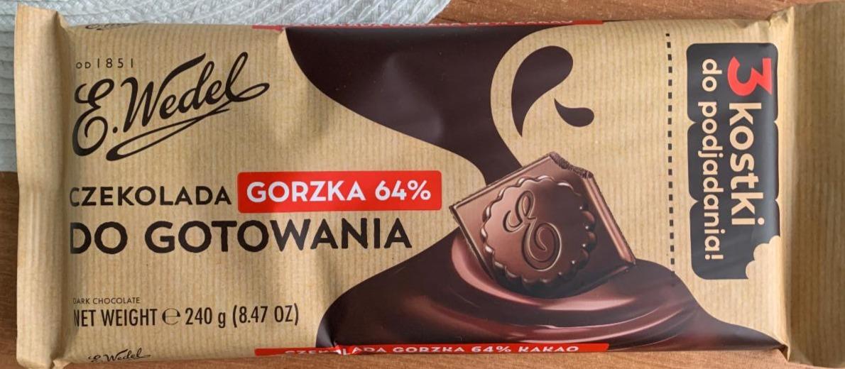 Zdjęcia - E. Wedel Czekolada do gotowania gorzka 64 % 240 g