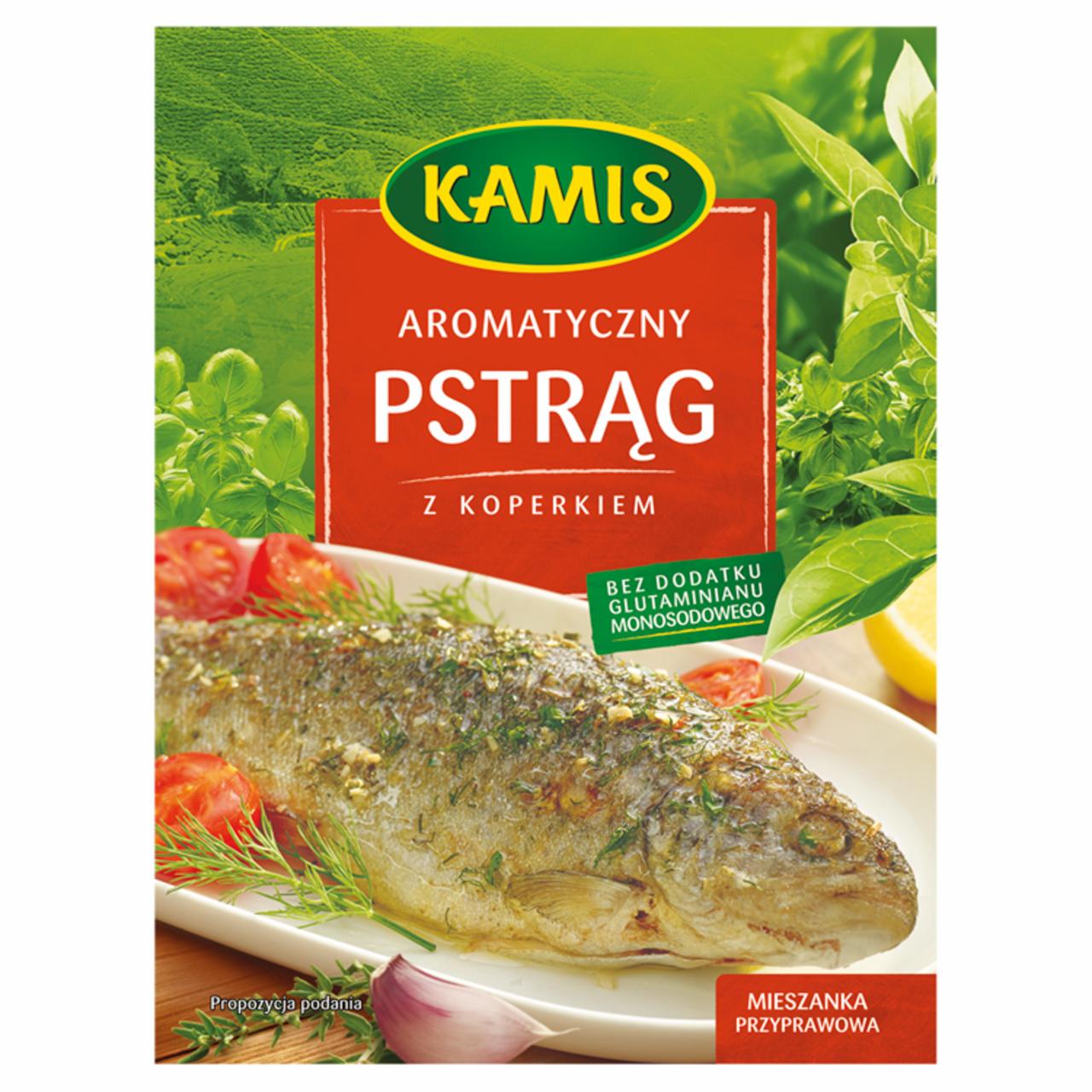 Zdjęcia - Kamis Aromatyczny pstrąg z koperkiem Mieszanka przyprawowa 18 g