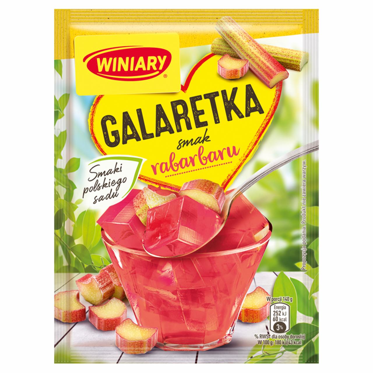 Zdjęcia - Winiary Galaretka smak rabarbaru 47 g