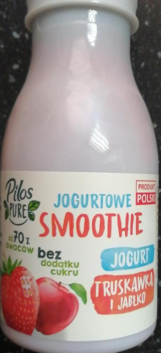 Zdjęcia - Jogurtowe Smoothie Jogurt Truskawka Jabłko Pilos Pure