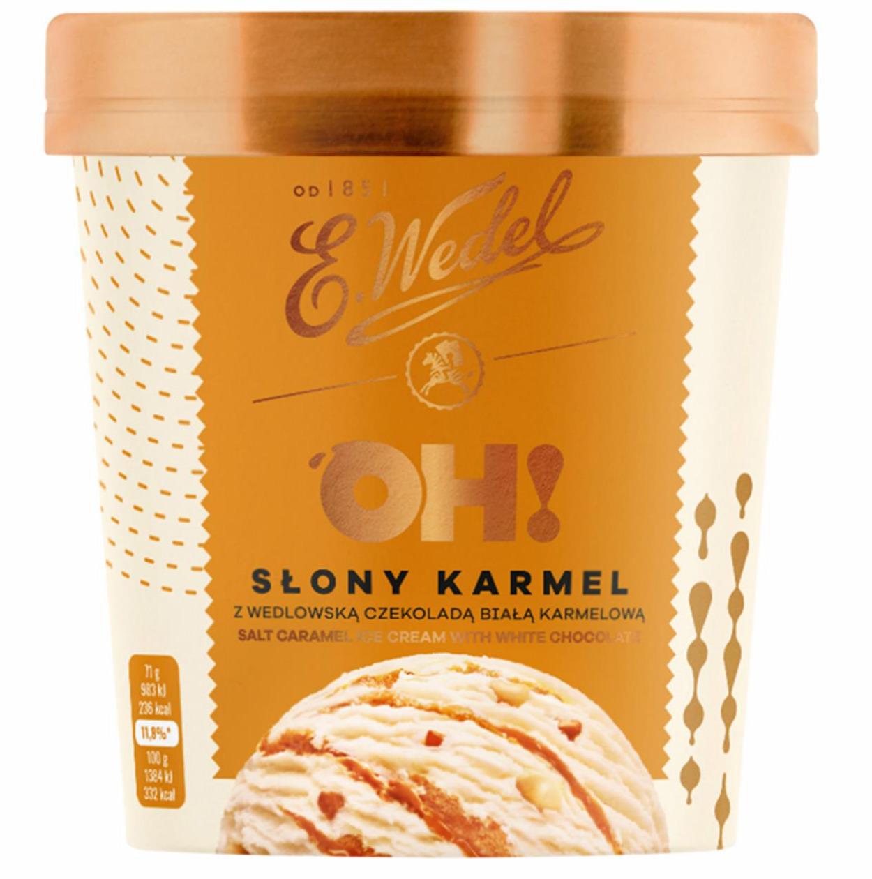 Zdjęcia - Lody słony karmel z wedlowską czekoladą białą karmelową E. Wedel