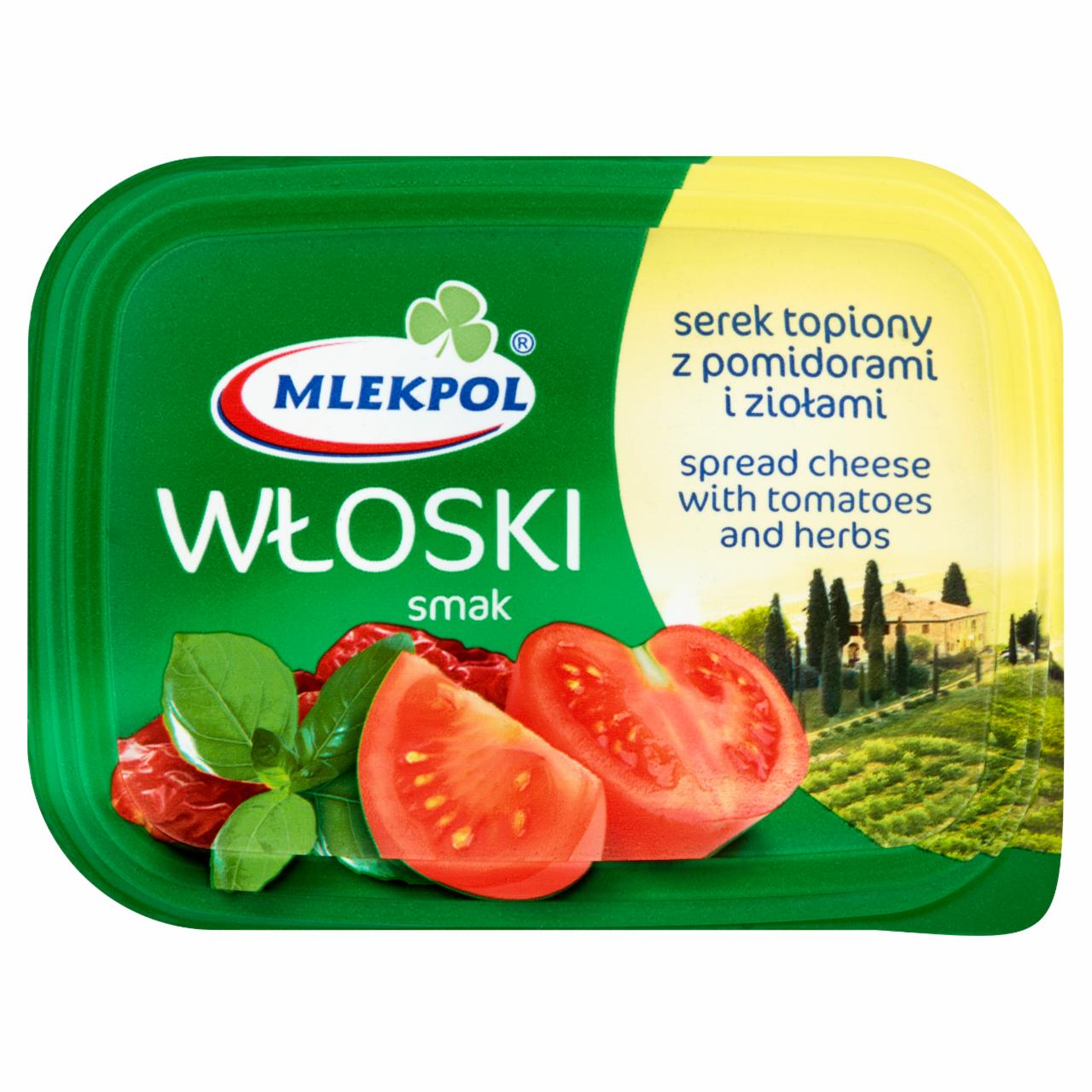 Zdjęcia - Mlekpol Włoski smak Serek topiony z pomidorami i ziołami 150 g