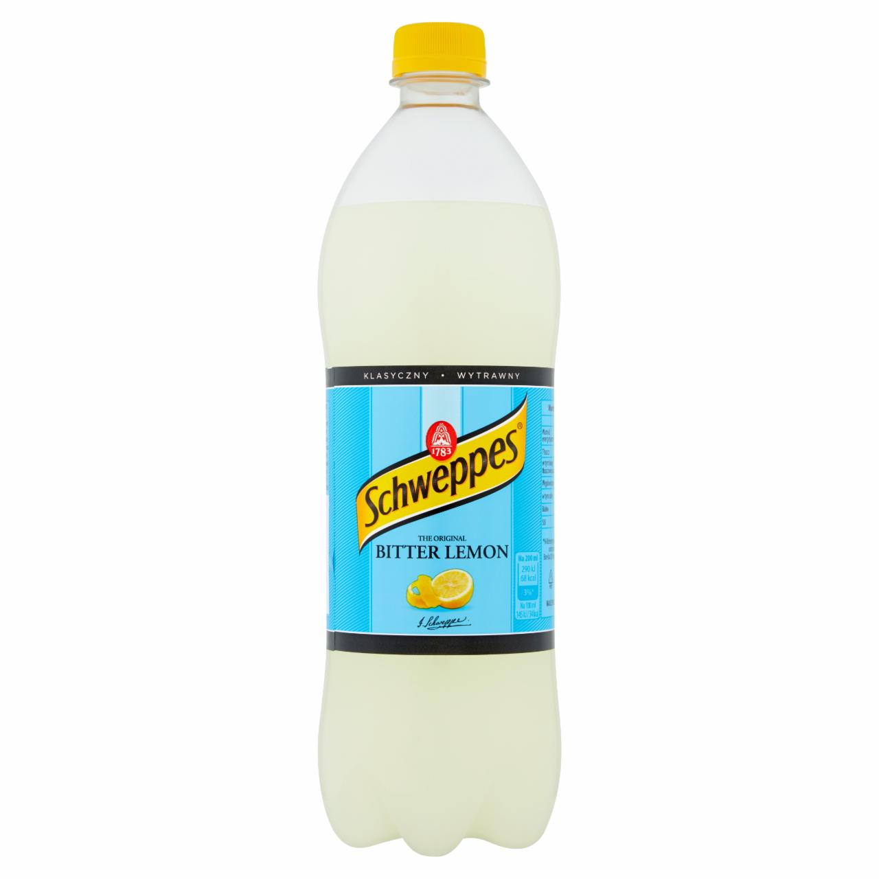 Zdjęcia - Schweppes Bitter Lemon Napój gazowany 0,9 l