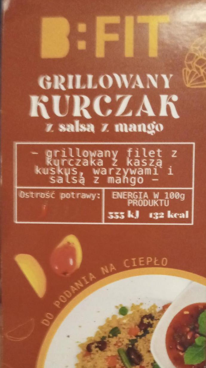 Zdjęcia - grillowany kurczak z salsą z mango B:Fit