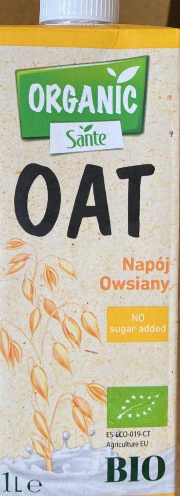 Zdjęcia - Sante Organic Napój owsiany 1 l