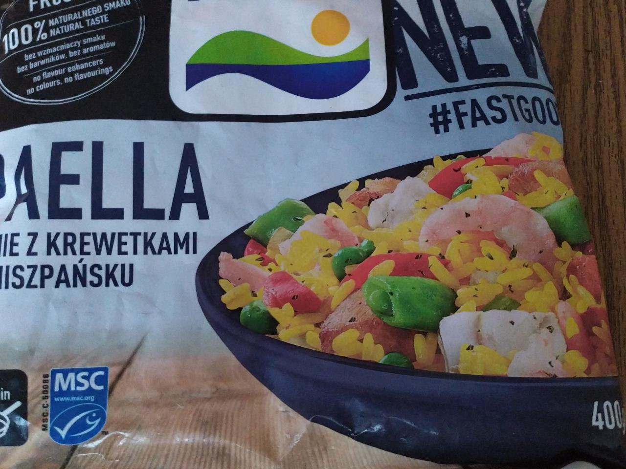 Zdjęcia - Paella Danie z krewetkami po hiszpańsku FRoSTA