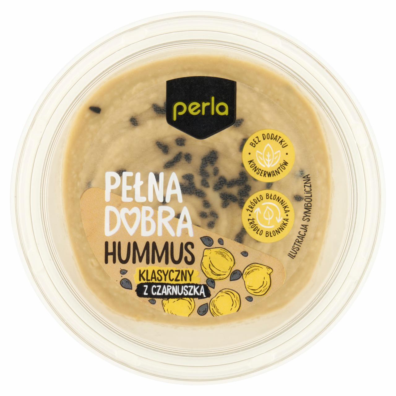 Zdjęcia - Perla Hummus klasyczny z czarnuszką 130 g