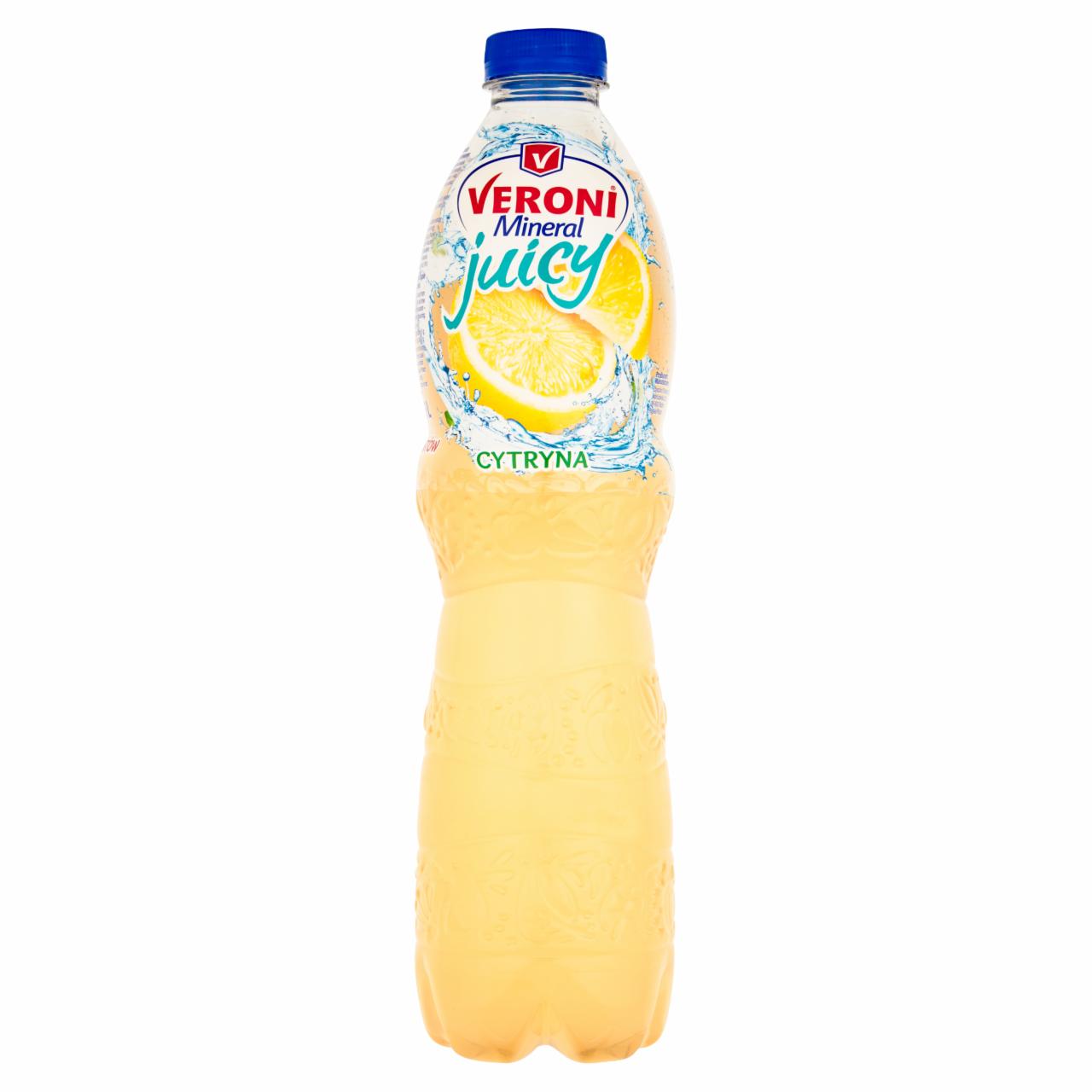 Zdjęcia - Veroni Mineral Juicy Cytryna Napój niegazowany 1,5 l