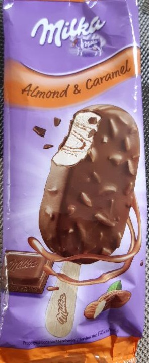 Zdjęcia - Lody Milka Almond and Caramel