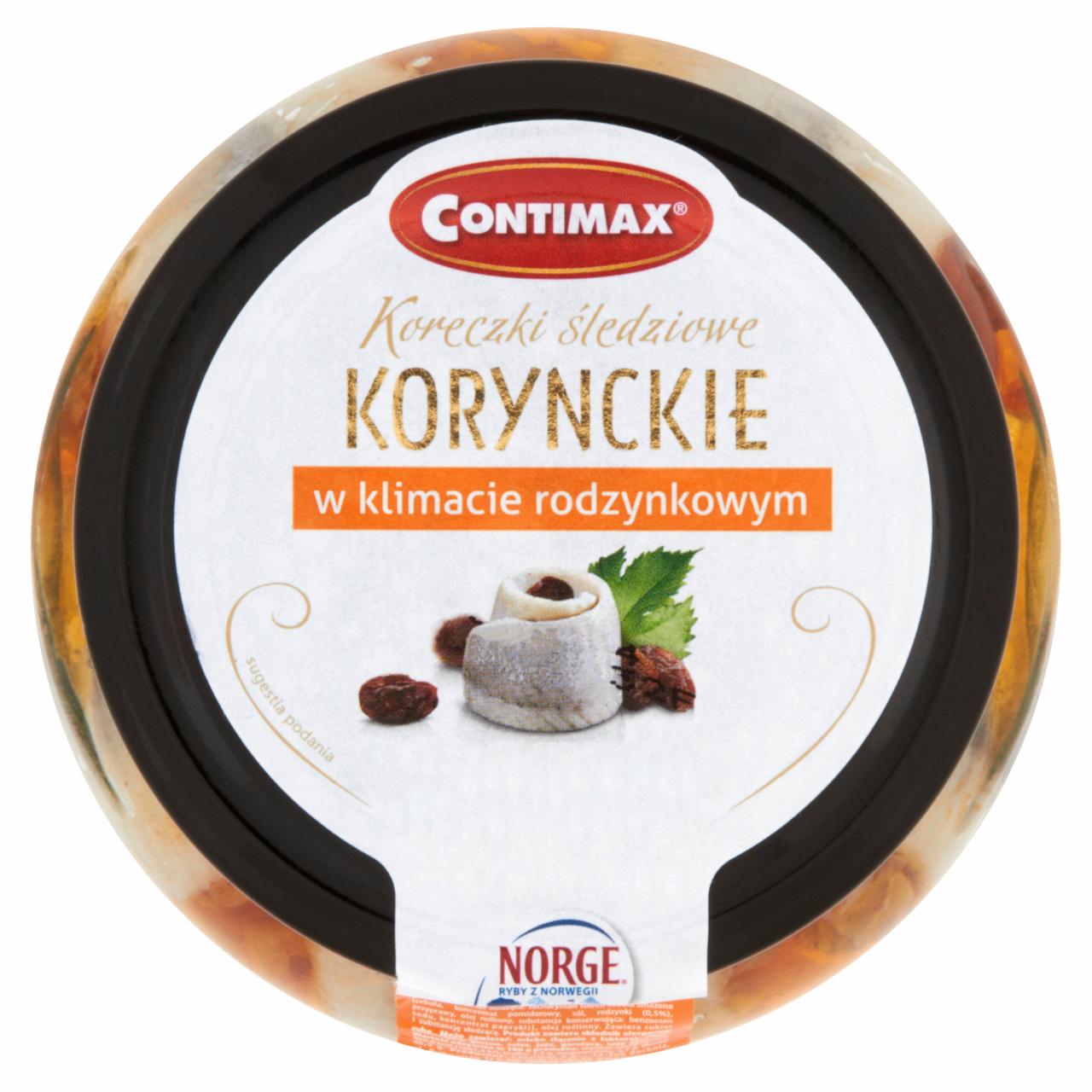 Zdjęcia - Contimax Koreczki śledziowe korynckie w klimacie rodzynkowym 250 g