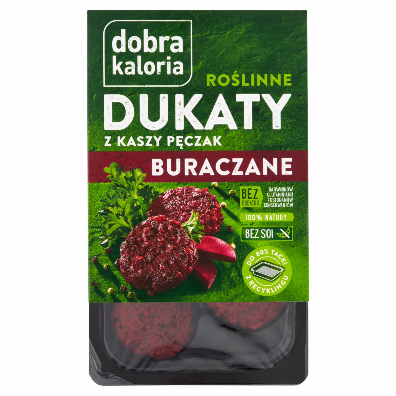 Zdjęcia - Dobra Kaloria Roślinne dukaty z kaszy pęczak buraczane 160 g