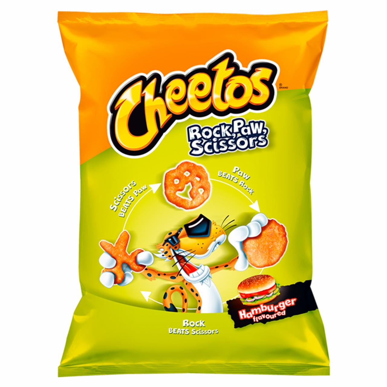 Zdjęcia - Cheetos Rock Paw Scissors Chrupki kukurydziane o smaku hamburgera 85 g