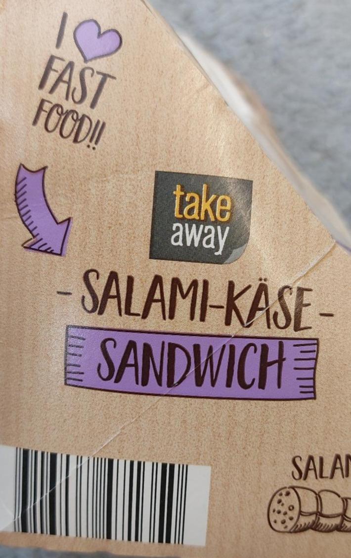 Zdjęcia - Salami käse sandwich Take away