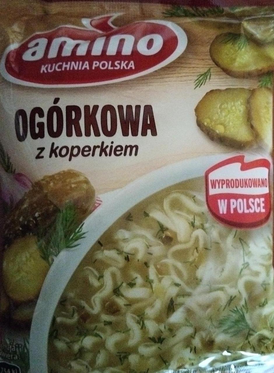 Zdjęcia - Zupa błyskawiczna ogórkowa z koperkiem Amino