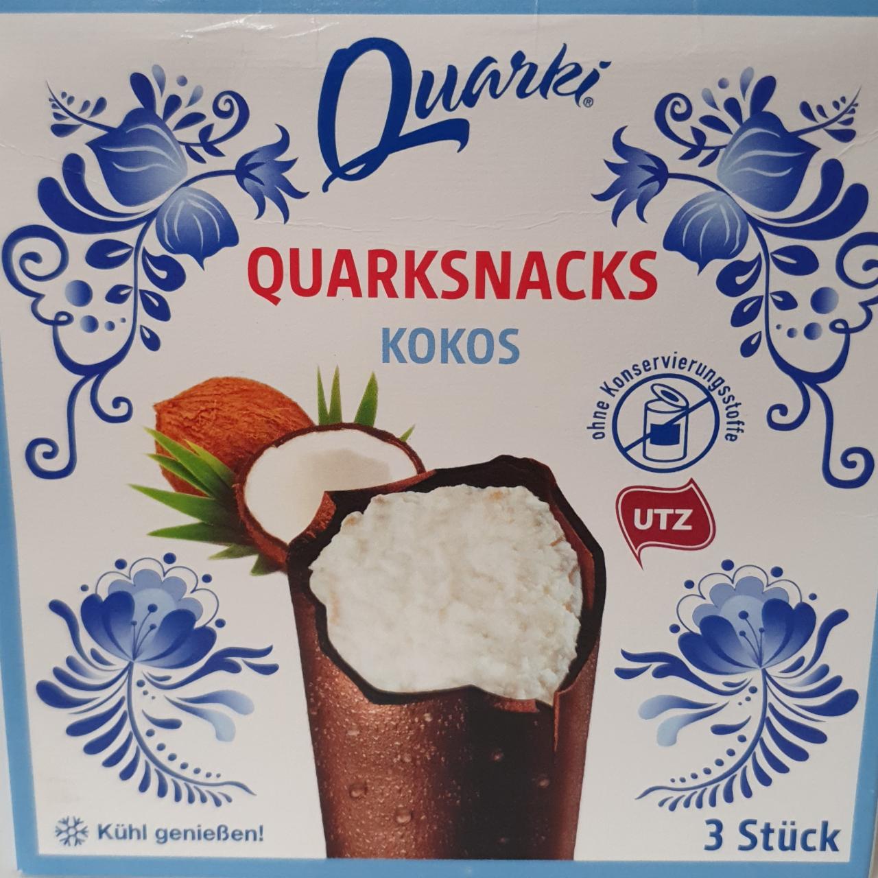 Zdjęcia - Quarksnacks kokos Quarki