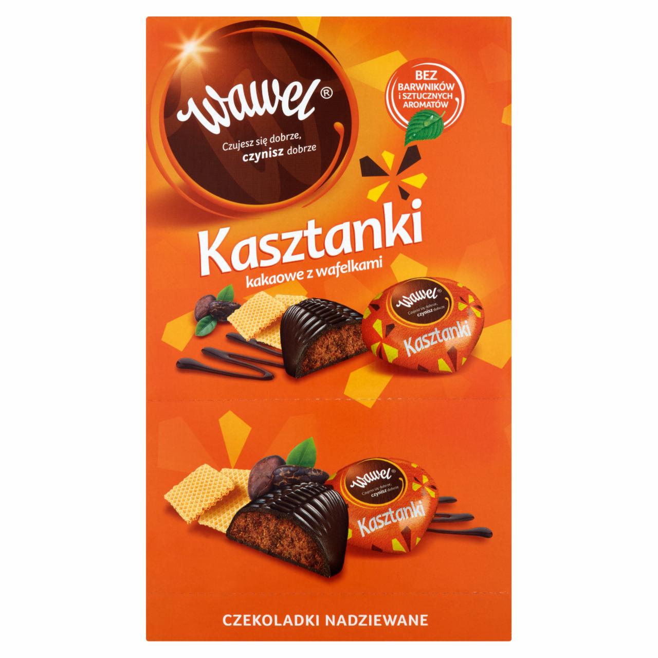 Zdjęcia - Wawel Kasztanki kakaowe z wafelkami Czekoladki nadziewane 2,3 kg