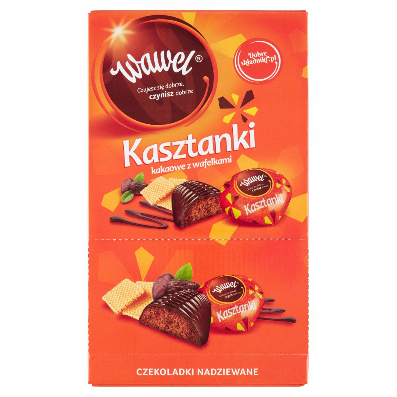 Zdjęcia - Wawel Kasztanki kakaowe z wafelkami Czekoladki nadziewane 2,3 kg