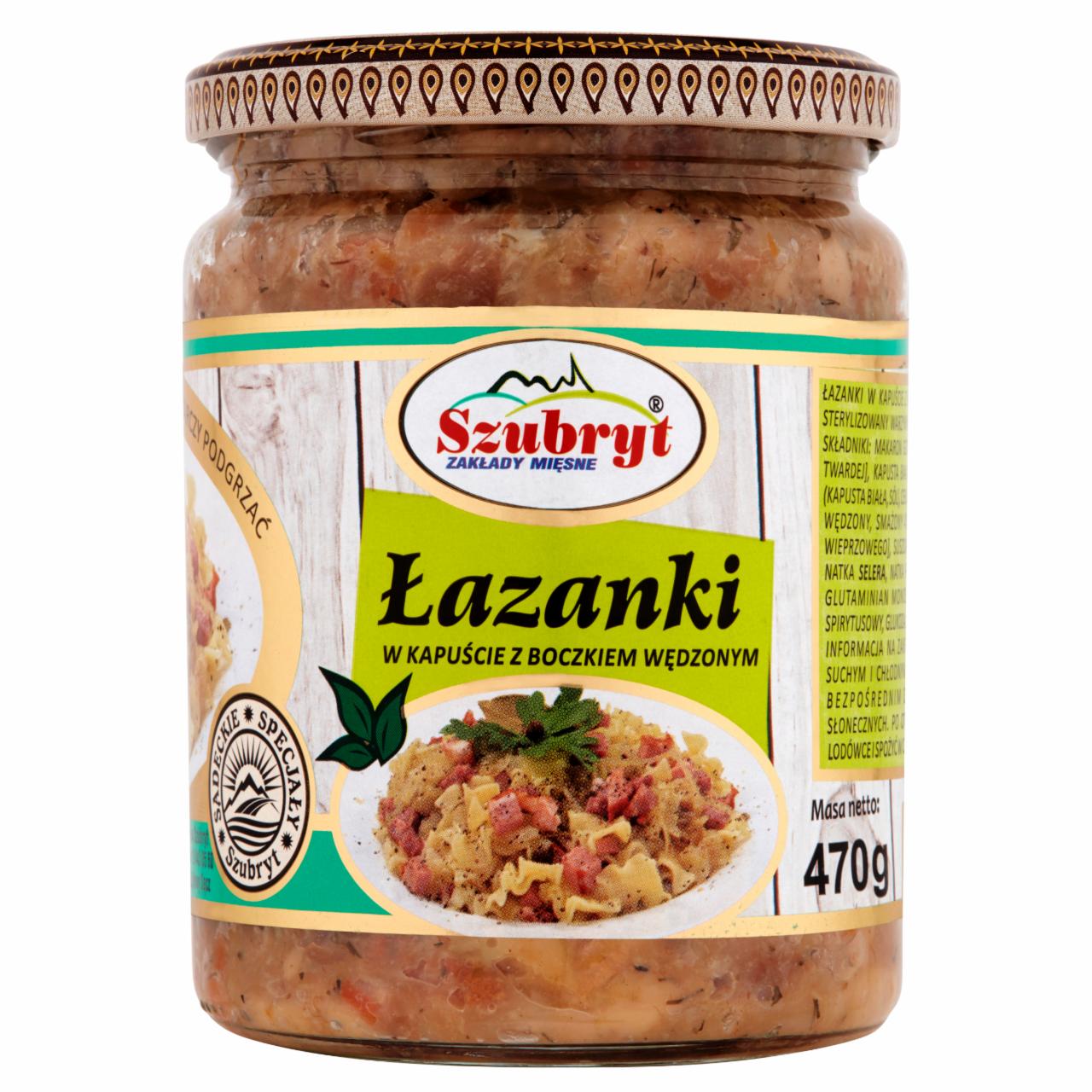 Zdjęcia - Szubryt Łazanki w kapuście z boczkiem wędzonym 470 g