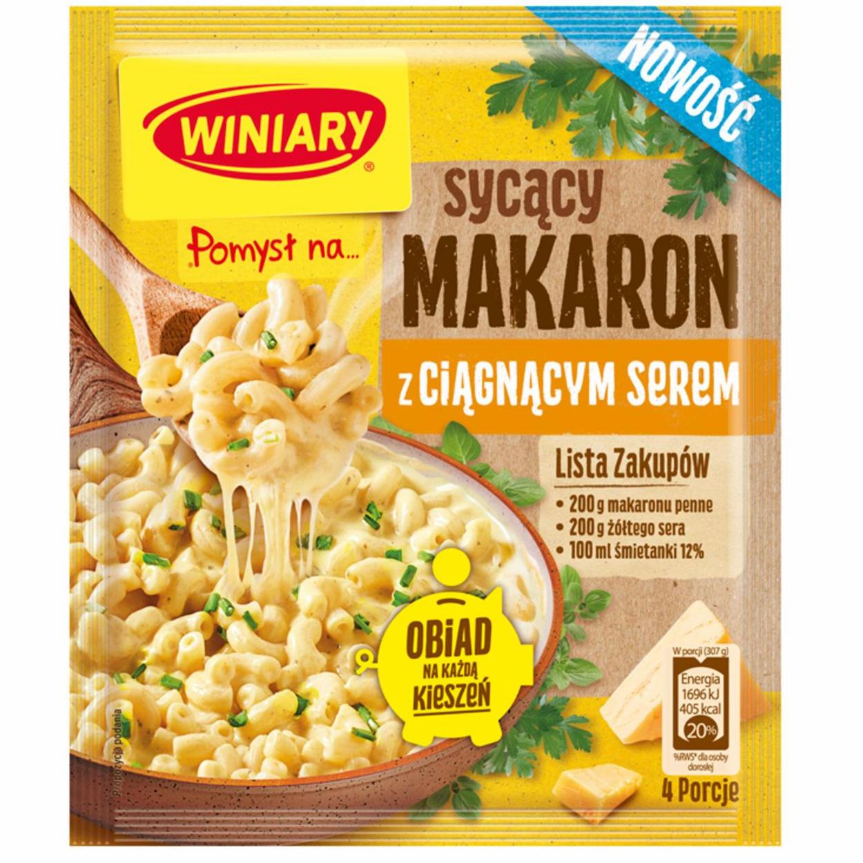 Zdjęcia - Sycący makaron z ciągnącym serem Winiary