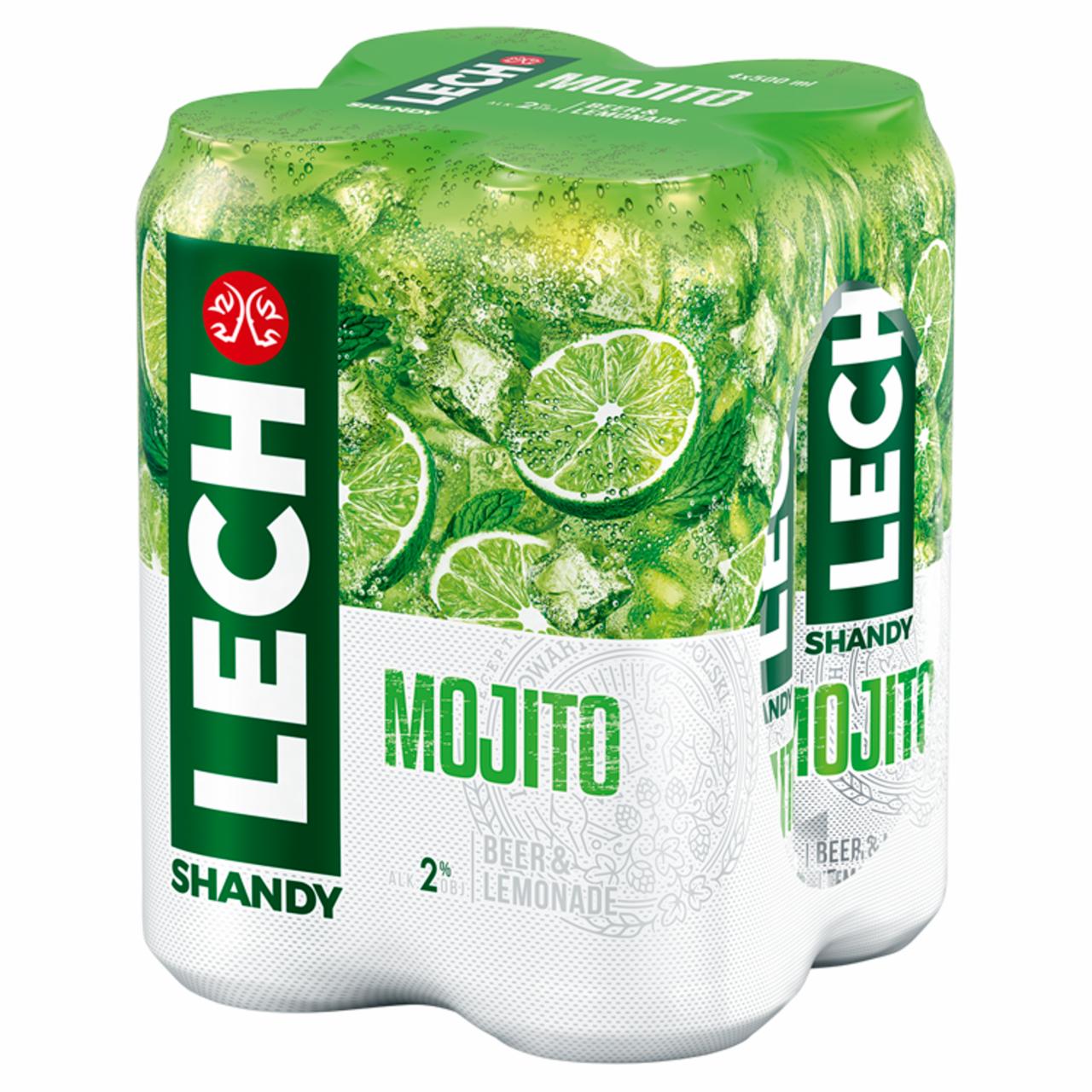 Zdjęcia - Lech Shandy Mojito Piwo z lemoniadą 4 x 500 ml