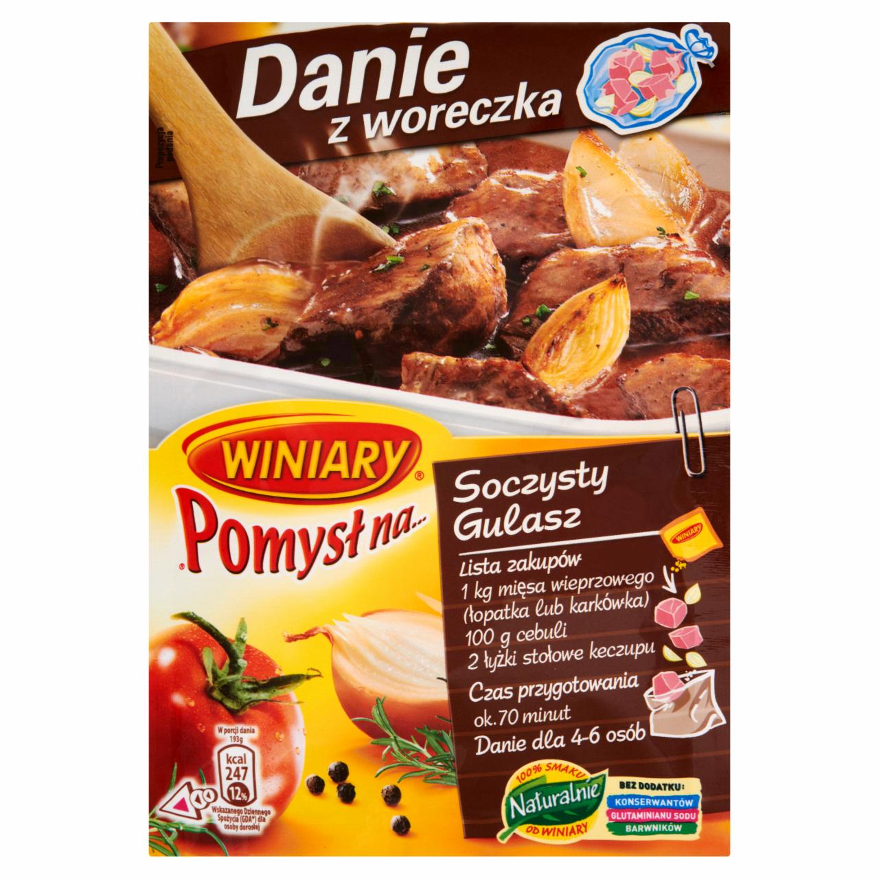 Zdjęcia - Winiary Pomysł na... Soczysty gulasz 30 g