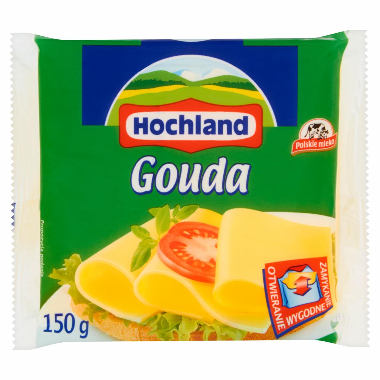 Zdjęcia - Hochland Gouda Ser topiony w plastrach 150 g