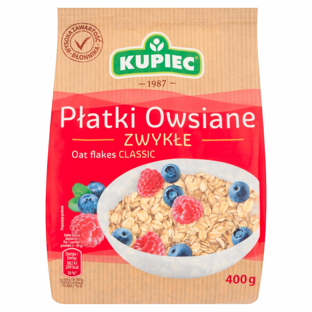 Zdjęcia - Kupiec Płatki owsiane zwykłe 400 g