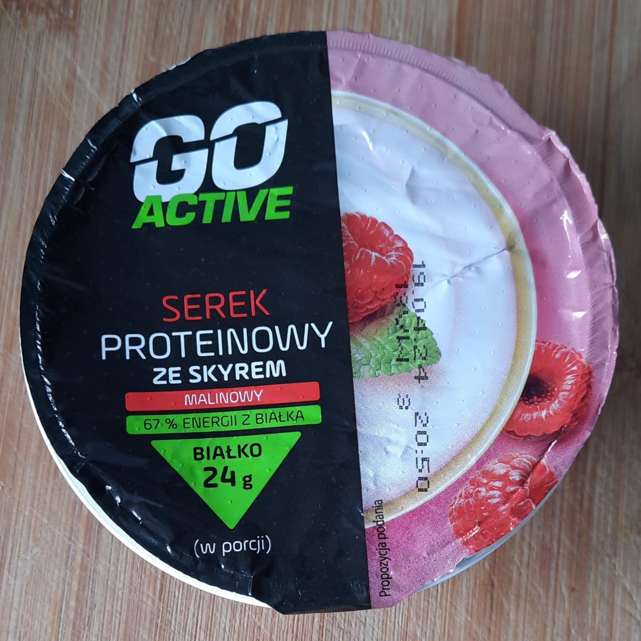 Zdjęcia - Serek proteinowy ze skyrem malinowy Go Active