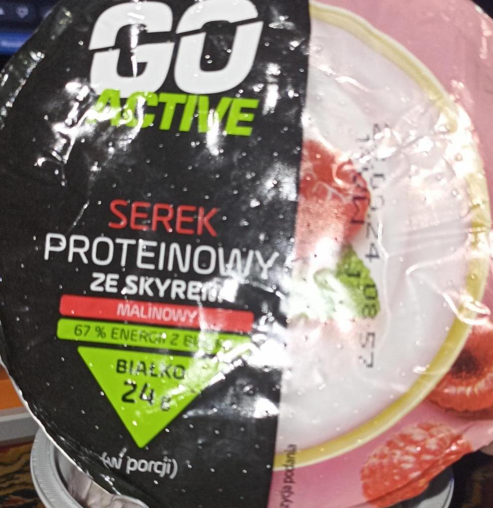 Zdjęcia - Serek proteinowy ze skyrem malinowy Go Active