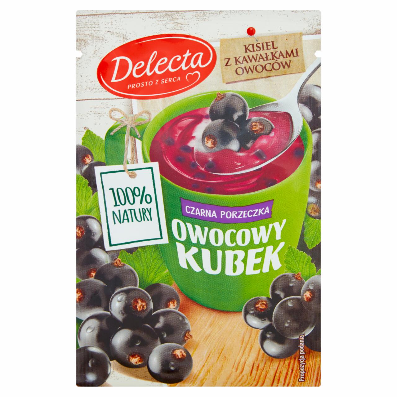 Zdjęcia - Delecta Owocowy kubek Kisiel smak czarnej porzeczki 30 g