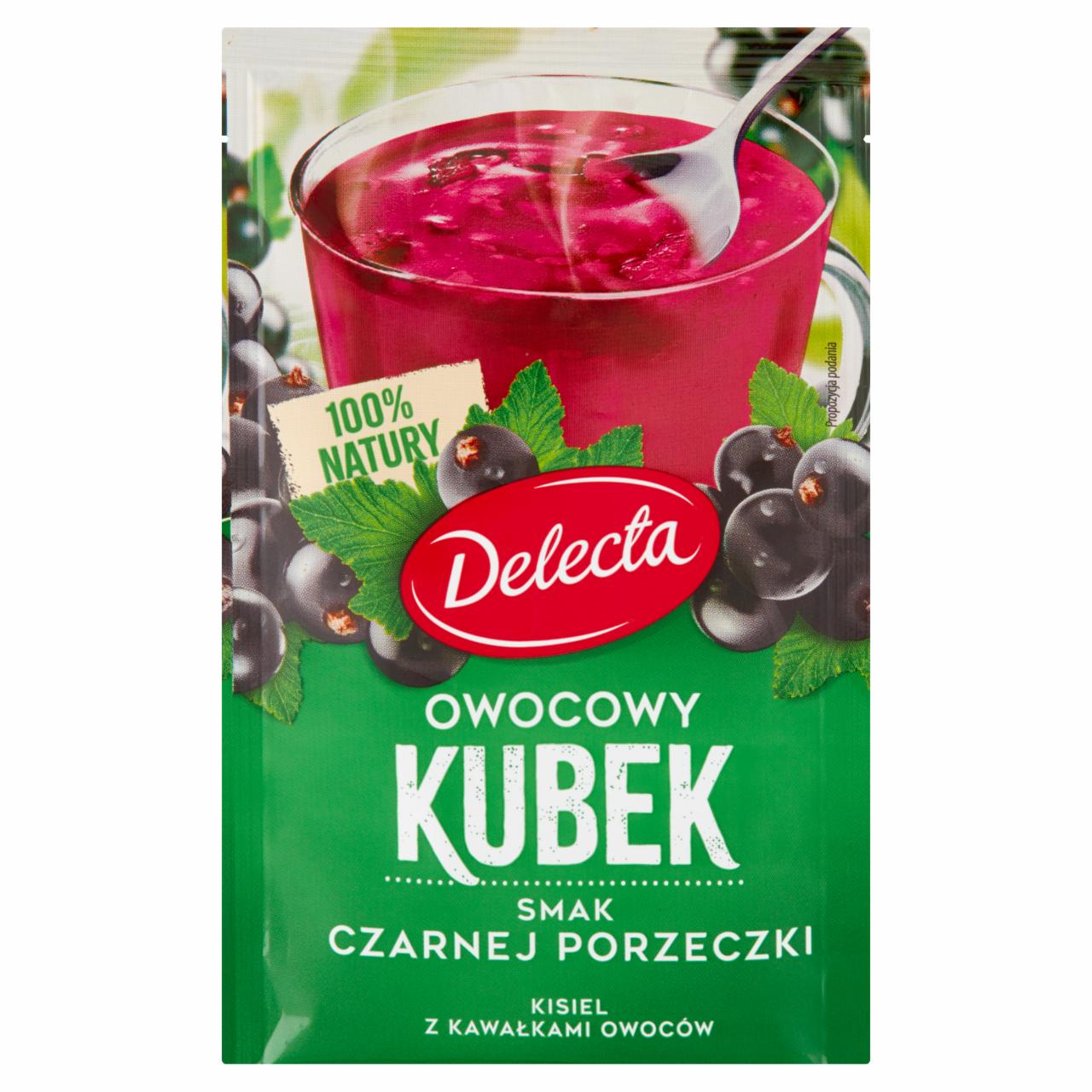 Zdjęcia - Delecta Owocowy kubek Kisiel smak czarnej porzeczki 30 g