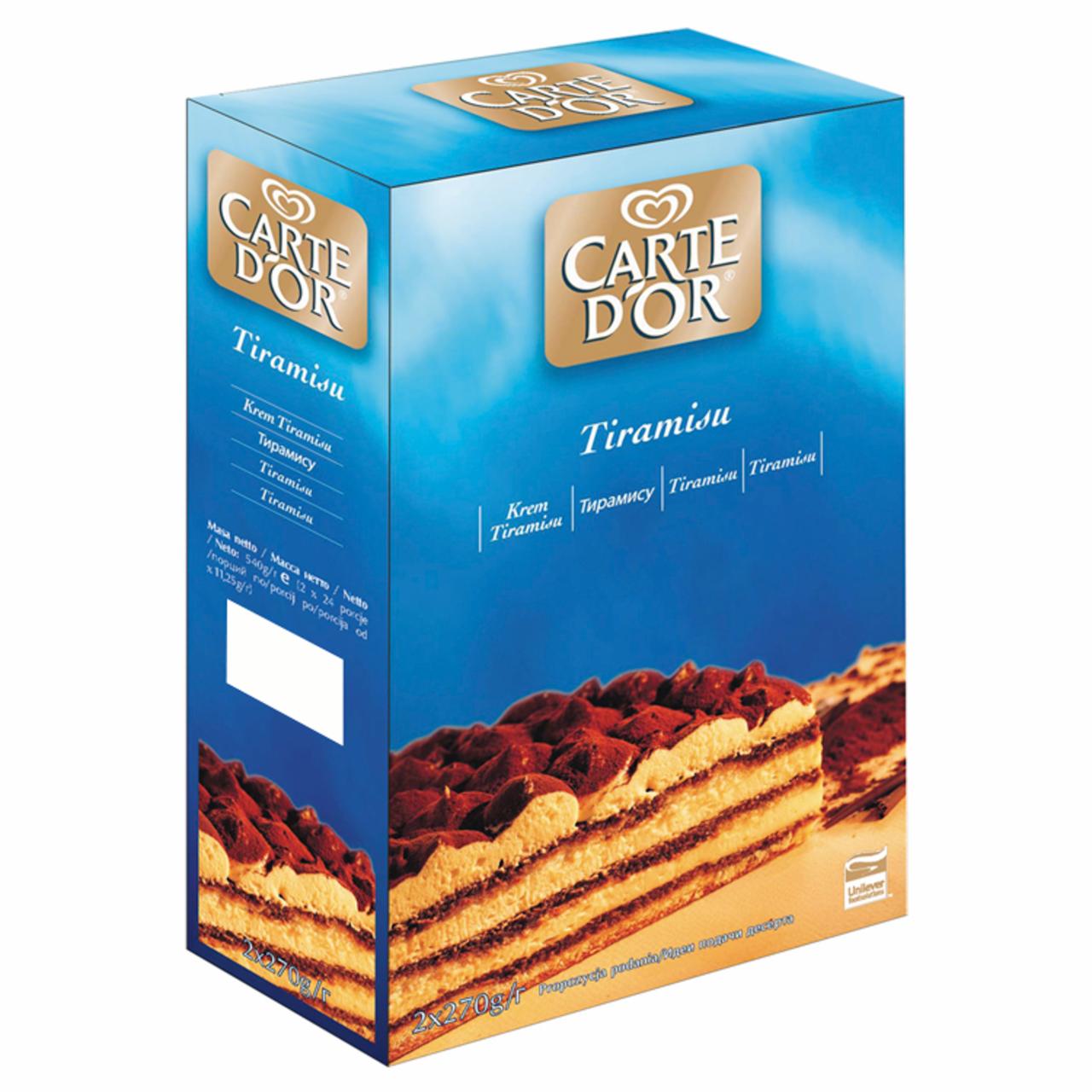 Zdjęcia - Carte D'Or Krem Tiramisu 540 g (2 sztuki)