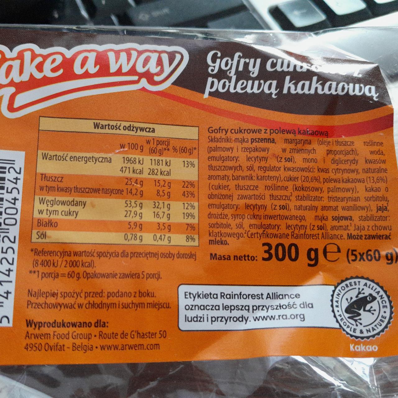 Zdjęcia - Gofry cukrowe z polewą kakaową cake a way