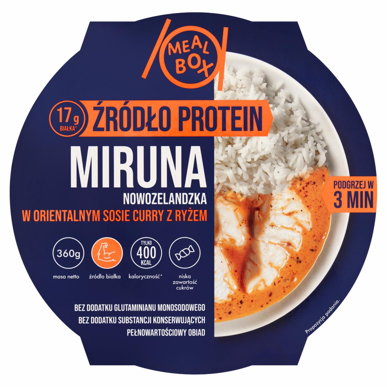 Zdjęcia - Meal Box Źródło Protein Miruna nowozelandzka w orientalnym sosie curry z ryżem 360 g